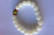 纯净白色白玉菩提根手串 Pure White Jade Bodhi Root Bracelet